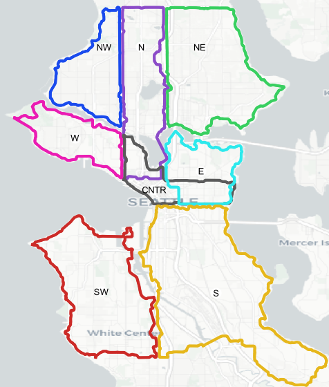 seattle sectors